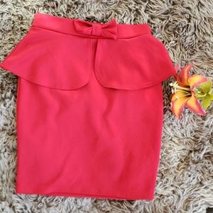 Kafe High waist lipstick red skirt